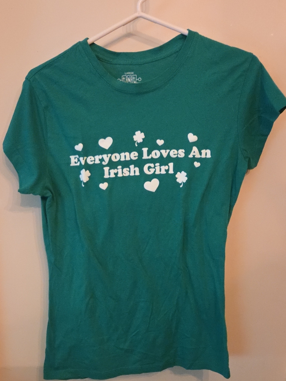 Everyone Loves An Irish Girl Green Graphic Tee